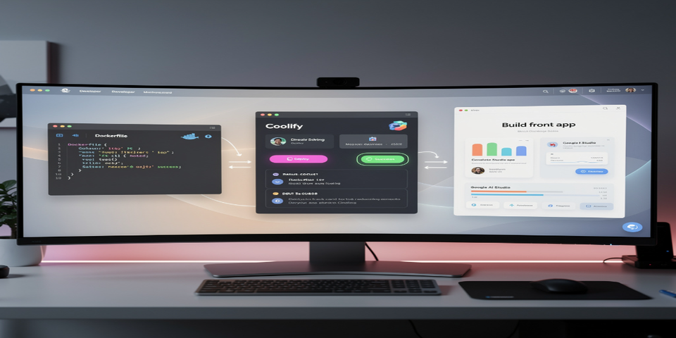Coolify Deploy (Dockerfile) via Google AI Studio Build front app